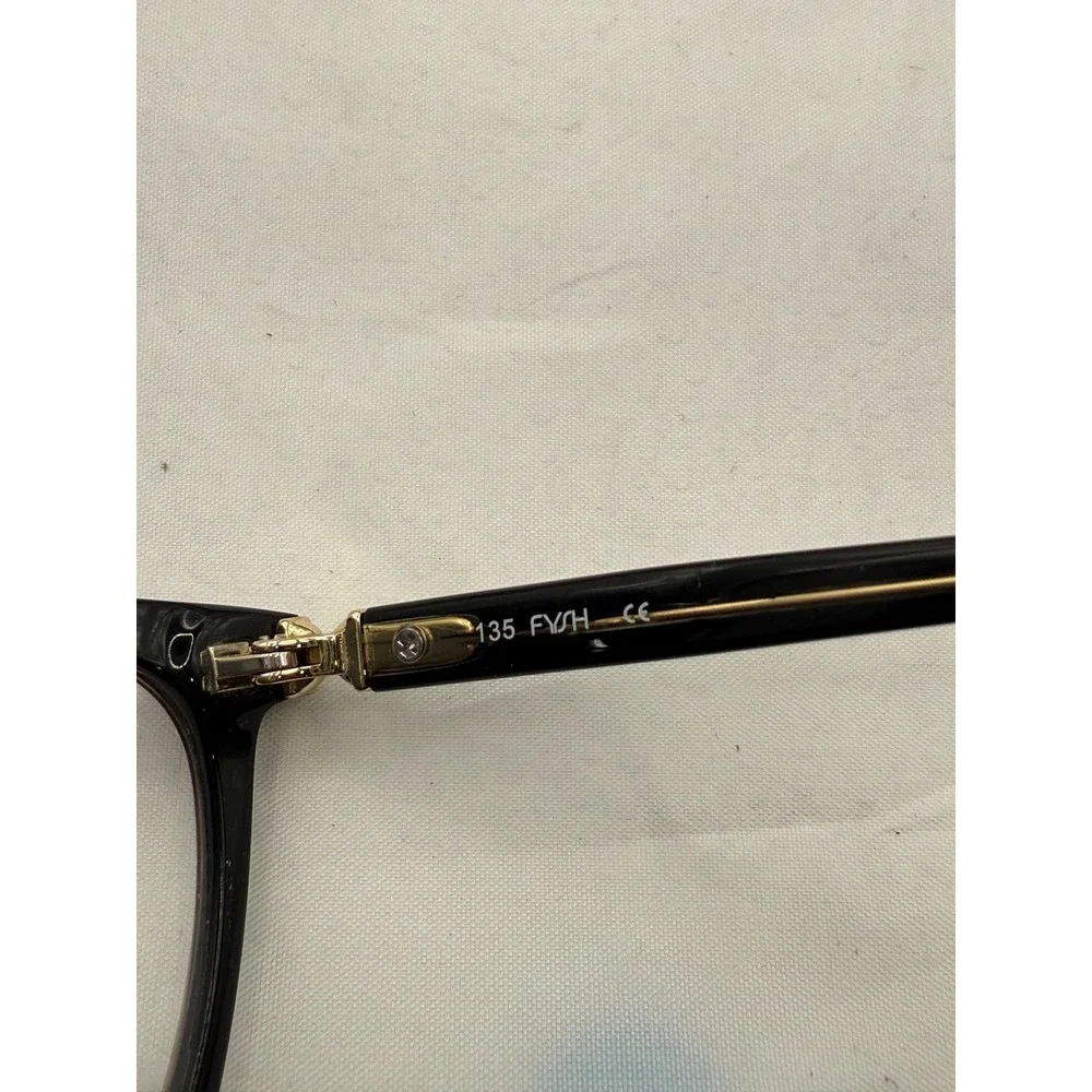 Fysh Handmade Acetate Eyeglasses Frames Purple‎ Black Modern 3714 s402
